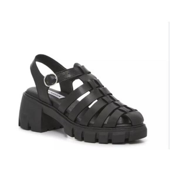 New NWOB Steve Madden Kayto Sandal Size 10M Black Casual Summer Comfort Black - Picture 1 of 8